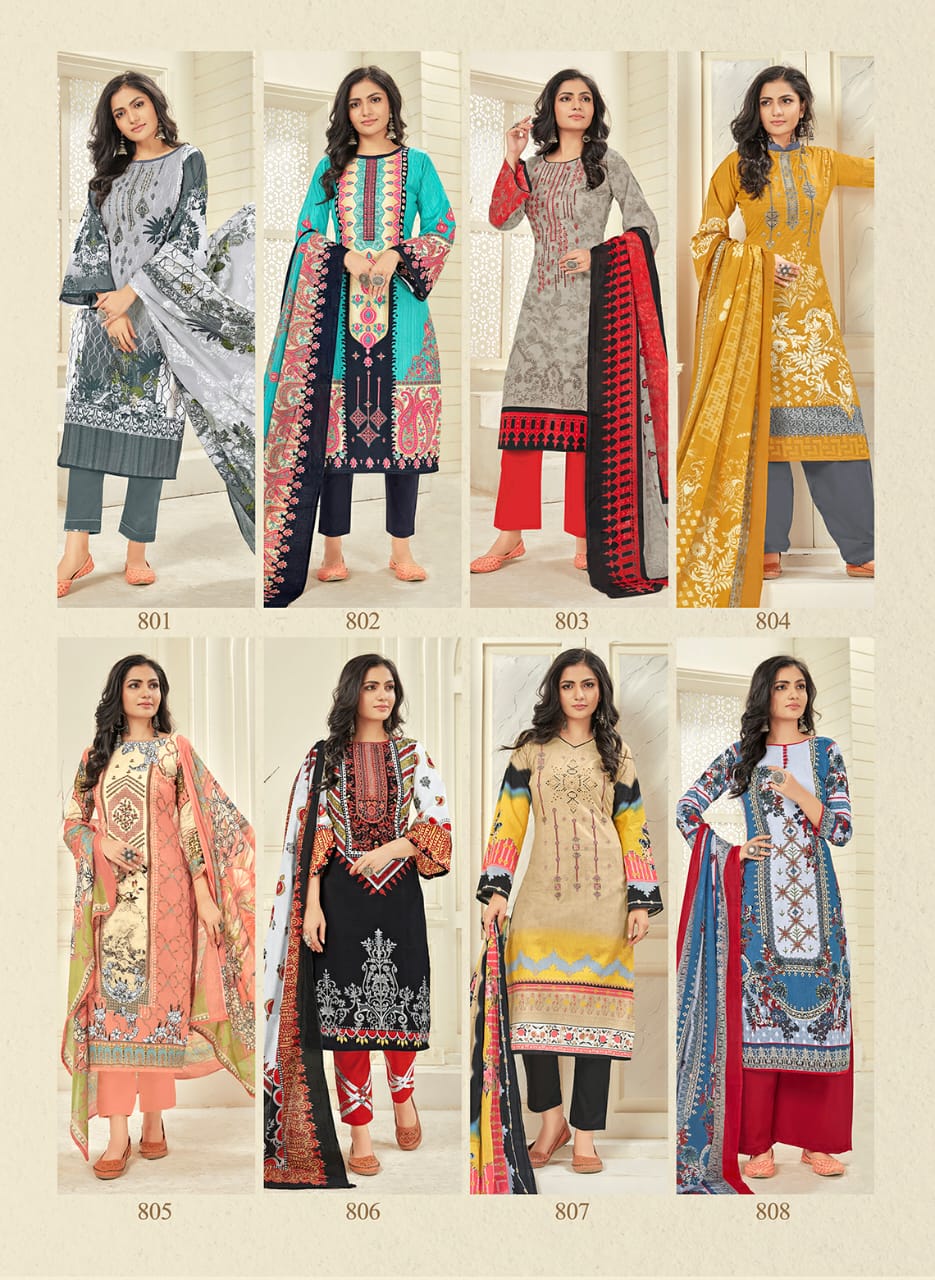 Vastu Samrina Lawn Latest Casual Wear Printed Cotton Dress Material Collection